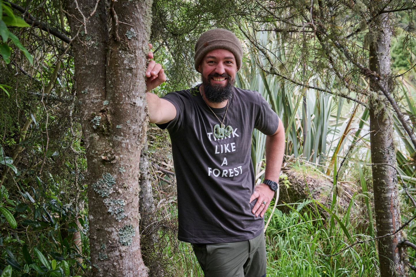 Think Like a Forest Tee Coal